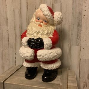 Vintage Ceramic Santa Statue